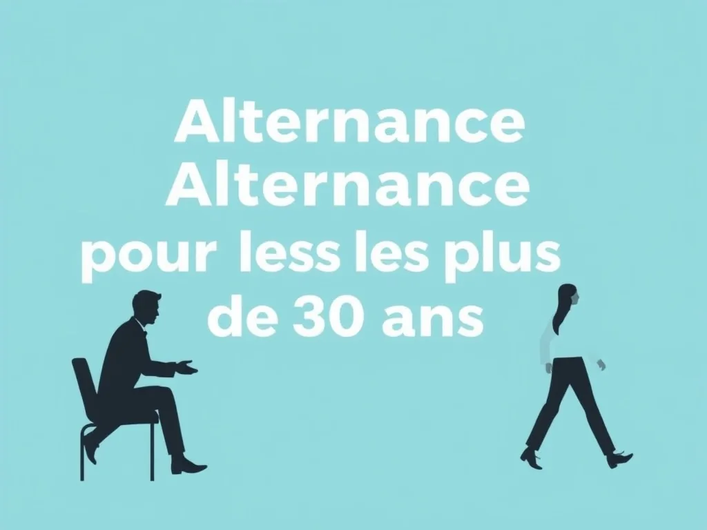 Un professionnel de plus de 30 ans en situation d'alternance, travaillant devant un écran avec des documents de formation